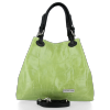 Kožené kabelka shopper bag Vittoria Gotti svetlozelená V692754jziel2
