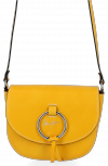 Kožené kabelka listonoška Vittoria Gotti žltá B21