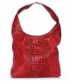 Kožené kabelka shopper bag Vera Pelle A1 červená