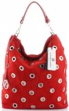 Kožené kabelka shopper bag Vittoria Gotti červená V3077Z