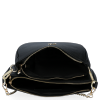 Kožené kabelka listonoška Vittoria Gotti čierna B26