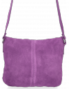 Kožené kabelka listonoška Vittoria Gotti fialová DB20