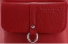 Kožené kabelka listonoška Vittoria Gotti červená V3301