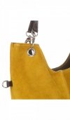 Kožené kabelka listonoška Genuine Leather žltá 517