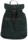 Kožené kabelka batôžtek Vittoria Gotti fľašková zelená 80022
