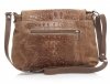 Kožené kabelka listonoška Genuine Leather zemitá 424
