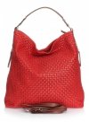 Kožené kabelka univerzálna Genuine Leather 15 červená