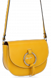 Kožené kabelka listonoška Vittoria Gotti žltá B21