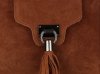 Kožené kabelka listonoška Genuine Leather hnedá 4022