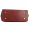 Kožené kabelka kufrík Genuine Leather hnedá 816(2