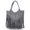 Dámska kabelka shopper bag Vittoria Gotti šedá VPOS9