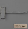 Kožené kabelka listonoška Vittoria Gotti šedá V1655