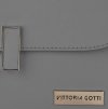 Kožené kabelka listonoška Vittoria Gotti šedá V1655