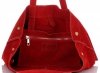 Kožené kabelka shopper bag Vera Pelle červená A19