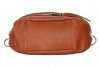 Kožené kabelka listonoška Genuine Leather ryšavá A3