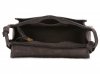 Kožené kabelka listonoška Genuine Leather šedá 1643