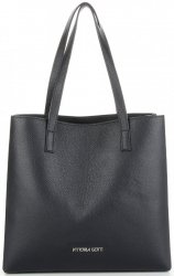 Kožené kabelka shopper bag Vittoria Gotti černá V694150