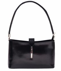Bőr táska klasszikus Genuine Leather 4160 fekete