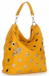 Bőr táska shopper bag Vittoria Gotti V3077 sárga