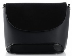 Bőr táska levéltáska Silvia Rosa SR2022 fekete