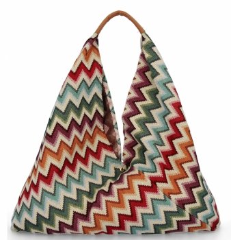 Italská Kabelka Shopper bag v Módní Vzory 835 Multicolor