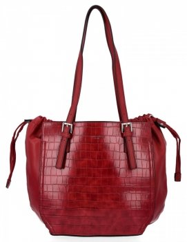 Dámská kabelka shopper bag David Jones červená CM6221