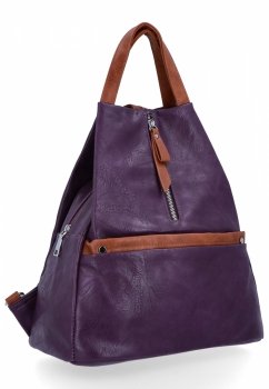 Dámská kabelka batůžek Herisson fialová HR1452B587