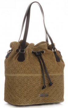Dámská kabelka shopper bag Vittoria Gotti zelená V1005