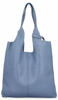 Bőr táska shopper bag Vittoria Gotti kék 165