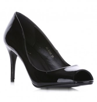 nő körömcipő Ideal Shoes JC2309 fekete