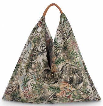 Olasz Táska Shopper bag Divatos Mintákkal 835 Multikolor