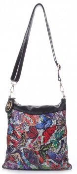 Bőr táska levéltáska Genuine Leather fekete 14