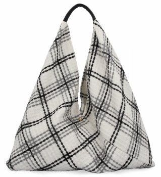Włoska Torebka Shopper bag w Modne Wzory 835 Multikolor