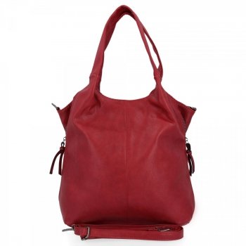 Uniwersalne Torebki Damskie Hernan Shopper Bag XL Czerwona