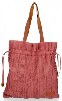 BEE BAG Uniwersalna Torebka Damska Shopper Roma Czerwona