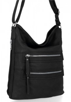 BEE BAG Uniwersalna Listonoszka Damska Luana Czarna