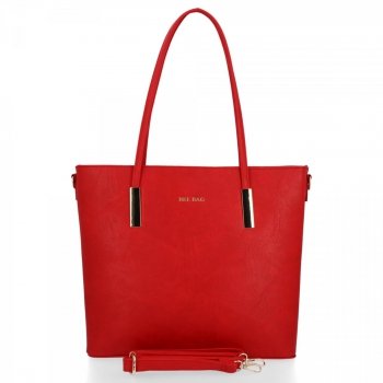 BEE BAG Klasyczna Torebka Damska Florence w rozmiarze M Czerwona