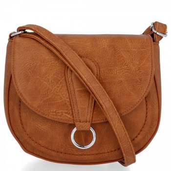 BEE BAG Elegancka Torebka Damska Listonoszka Sara Ruda
