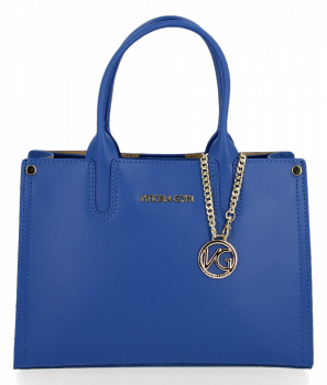 GEANȚĂ DIN PIELE cufăr Vittoria Gotti cobalt V8239