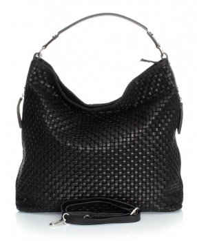 GEANȚĂ DIN PIELE universală Genuine Leather negru 15