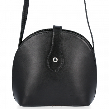 GEANȚĂ DIN PIELE tip poștaș Vittoria Gotti negru V530073VAC