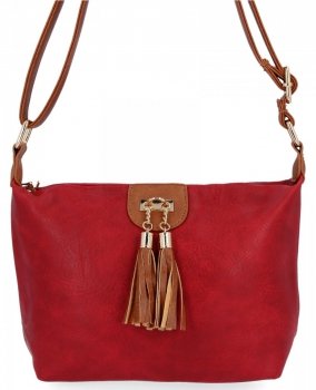 GEANȚĂ DE DAMĂ tip poștaș BEE BAG vișiniu 0802S17