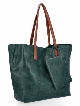 Dámská kabelka shopper bag Herisson fľašková zelená H8805
