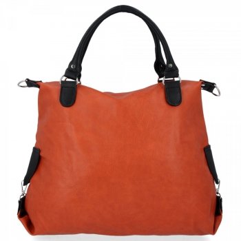 Kabelka Shopper Bag Hernan Oranžová/Čierna HB0135