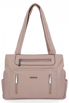 Dámská kabelka shopper bag Hernan tmavo béžová 3892
