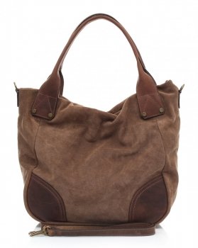 Kožené kabelka univerzálna Genuine Leather zemitá 811746