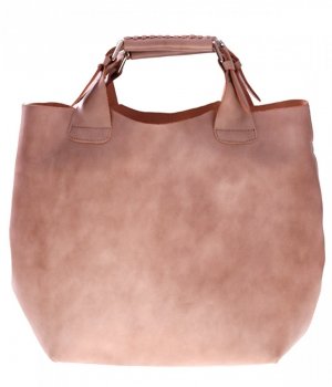 Kožené kabelka shopper bag Vera Pelle béžová 854