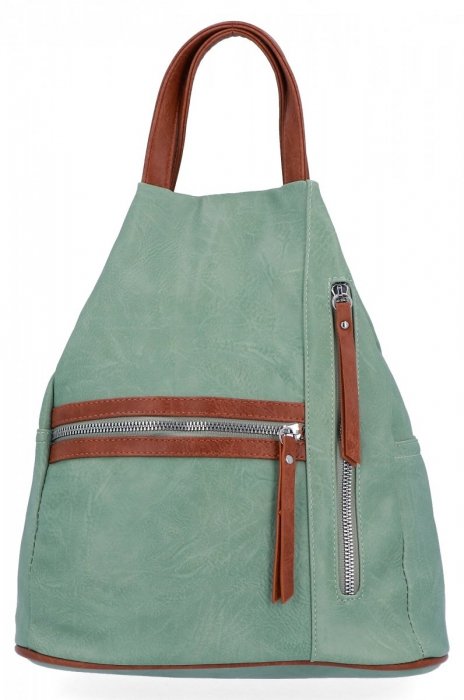 Dámská kabelka batůžek Herisson světle zelená 1502H302