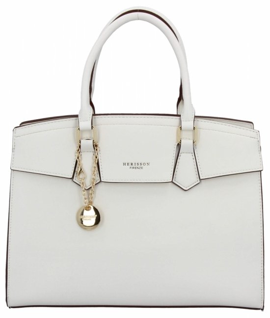 Dámská kabelka kufřík Herisson bílá 26H5505