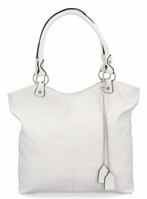 DĂĄmskĂĄ kabelka shopper bag Hernan bĂ­lĂĄ HB0150-2